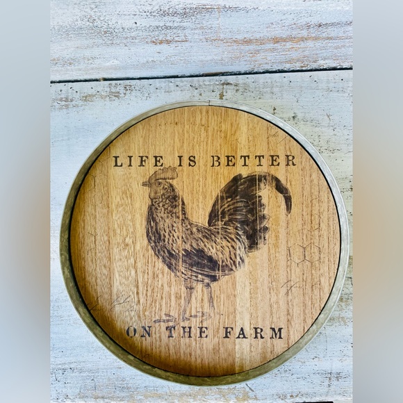 Life Is Better On the Farm Chicken Wood Decor - Picture 8 of 17